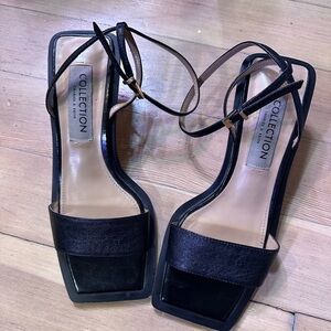 Charles & Keith leather square toe Sandals